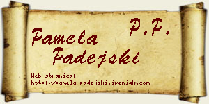Pamela Padejski vizit kartica
